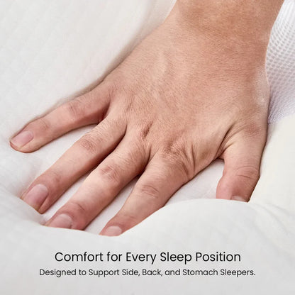 Breathable, hypoallergenic memory foam in thepillowhome’s pillow adapts to your sleeping position